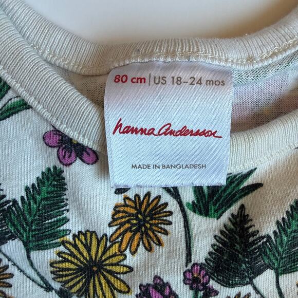 Hanna Andersson Wildflower Twirl Power Dress 80cm 18-24m - Picture 6 of 7